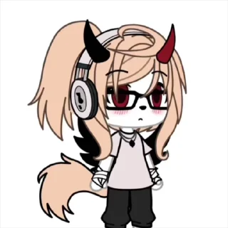 😐 emoji 🆕:YOUTUBE: •-GACHA NAOMI-• ANIMATED STICKERS ➡️ @Ctikerubot Telegram sticker 23 of 66