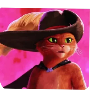 Sticker from стикеры с котом в сапогах!😻