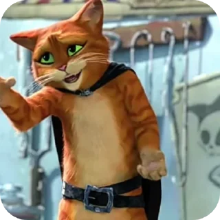 😺 emoji стикеры с котом в сапогах!😻 Telegram sticker 19 of 113
