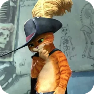 🤔 emoji Стікери с котом у чоботях!😻 Telegram sticker 7 of 115