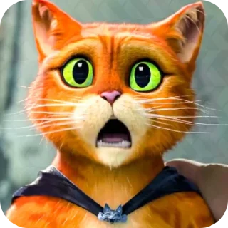 😮 emoji Стікери с котом у чоботях!😻 Telegram sticker 24 of 115
