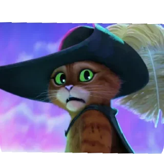 😨 emoji стикеры с котом в сапогах!😻 Telegram sticker 9 of 113