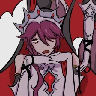 🍷 emoji ༶•┈┈⛧┈♛𝓡𝓸𝓼𝓪𝓻𝓲𝓪 Telegram sticker 6 of 120