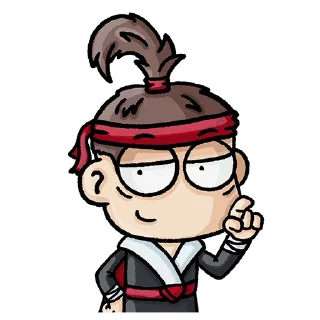 👆 emoji Самурай Telegram sticker 12 of 20