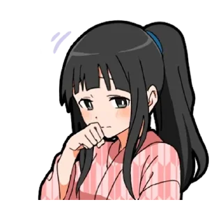 😳 emoji Самурай-тян - @tg_sticks Telegram sticker 6 of 28