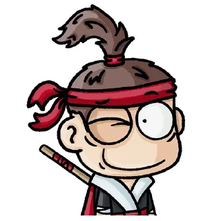 😉 emoji Самурай Telegram sticker 14 of 20