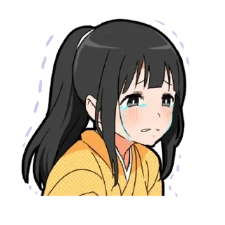 😭 emoji Самурай-тян - @tg_sticks Telegram sticker 11 of 28