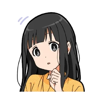 🤔 emoji Самурай-тян - @tg_sticks Telegram sticker 21 of 28
