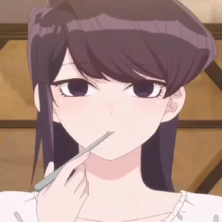☺️ emoji OdaTomohito Komi san stick Telegram sticker 8 of 118