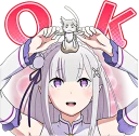 Sticker from Emilia (Re: Zero)