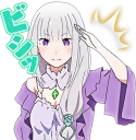 Sticker from Emilia (Re: Zero)