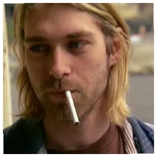🚬 emoji Курт Комбайн моя версия😇 Telegram sticker 7 of 13