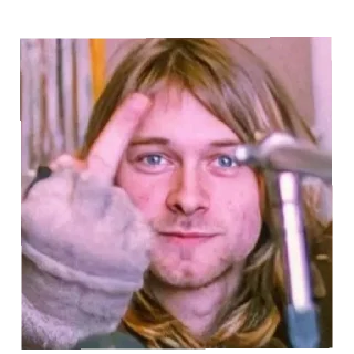 🖕 emoji Курт Комбайн моя версия😇 Telegram sticker 13 of 13