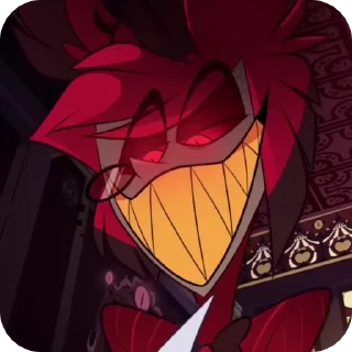 😈 emoji radio deer | alastor | pilot1 Telegram sticker 7 of 50