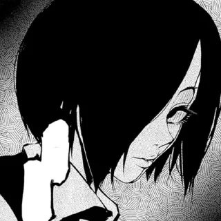 🐇 emoji 霧嶋 董香  by @tokyoghoulstickers Telegram sticker 22 of 104