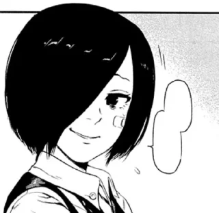 🐇 emoji 霧嶋 董香  by @tokyoghoulstickers Telegram sticker 20 of 104