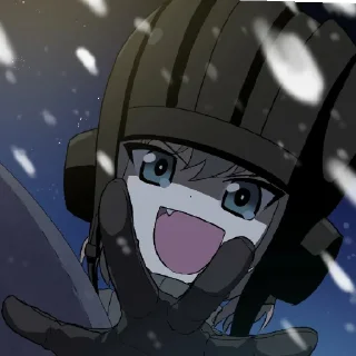 😄 emoji Катюша. Girls und panzer.  @ArtamZx Telegram sticker 16 of 60