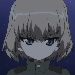 😄 emoji Катюша. Girls und panzer.  @ArtamZx Telegram sticker 20 of 60