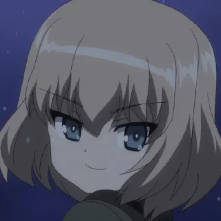 😄 emoji Катюша. Girls und panzer.  @ArtamZx Telegram sticker 22 of 60