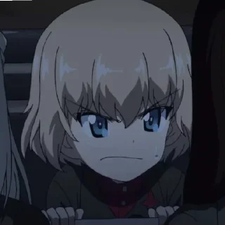 😄 emoji Катюша. Girls und panzer.  @ArtamZx Telegram sticker 17 of 60