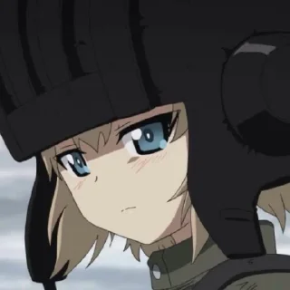 😄 emoji Катюша. Girls und panzer.  @ArtamZx Telegram sticker 6 of 60