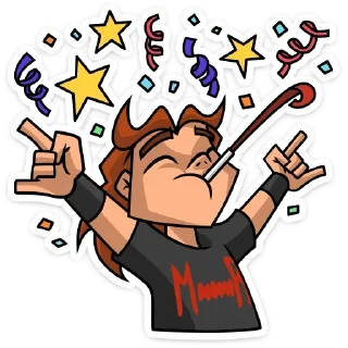 🥳 emoji Больше стикеров у @StarLabsStickers Telegram sticker 24 of 48