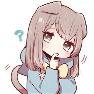 🤔 emoji Шотландская киса @Nyasticks Telegram sticker 24 of 41