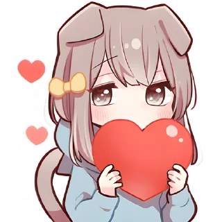 ❤️ emoji Шотландская киса @Nyasticks Telegram sticker 18 of 41