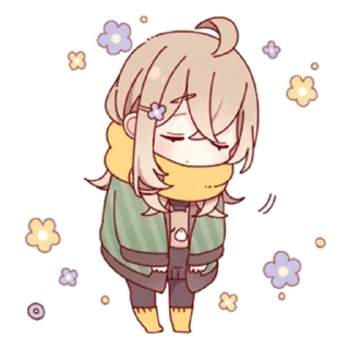 ❤️ emoji скромная тян @anime_stickerr Telegram sticker 13 of 33