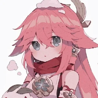 🦊 emoji ``ʏᴀᴇ ᴍɪᴋᴏ`` 💕 Telegram sticker 9 of 40