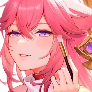 🦊 emoji ``ʏᴀᴇ ᴍɪᴋᴏ`` 💕 Telegram sticker 23 of 40