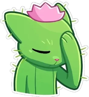 Cat_Cactus sticker 4