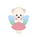 😇 emoji 𝐌𝐫𝐬 🤍 @TgEmojis_bot Telegram sticker 10 of 200