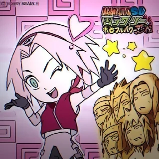 🌸 emoji 春野サクラ - @narutocastle Telegram sticker 8 of 25
