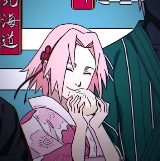 🌸 emoji 春野サクラ - @narutocastle Telegram sticker 18 of 25
