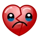 💔 emoji >.0)# - emoji by @ct1k3riX_x Telegram sticker 23 of 200
