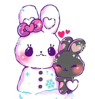 ☃️ emoji Bunny @stickersb2b Telegram sticker 17 of 44