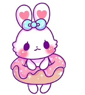 🍩 emoji Bunny @stickersb2b Telegram sticker 14 of 44