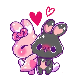 🤗 emoji Bunny @stickersb2b Telegram sticker 8 of 44