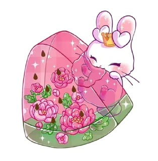🌹 emoji Bunny @stickersb2b Telegram sticker 24 of 44