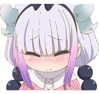 😚 emoji Kanna Kamui Telegram sticker 6 of 110
