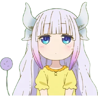 🙁 emoji Kanna Kamui Telegram sticker 16 of 110
