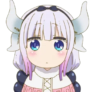 😳 emoji Kanna Kamui Telegram sticker 10 of 110