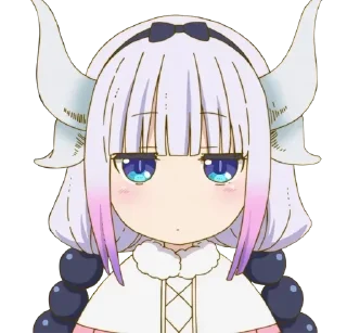 😒 emoji Kanna Kamui Telegram sticker 14 of 110