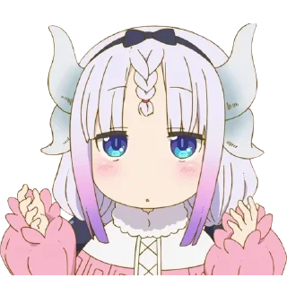 😇 emoji Kanna Kamui Telegram sticker 9 of 110