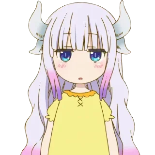 😕 emoji Kanna Kamui Telegram sticker 22 of 110