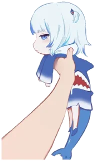 😪 emoji Gawr gura Telegram sticker 9 of 35