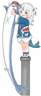🙈 emoji Gawr gura Telegram sticker 11 of 35