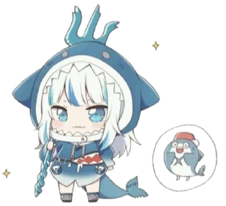 🙂 emoji Gawr gura Telegram sticker 23 of 35