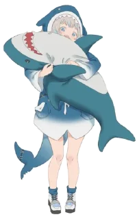 🦈 emoji Gawr gura Telegram sticker 15 of 35